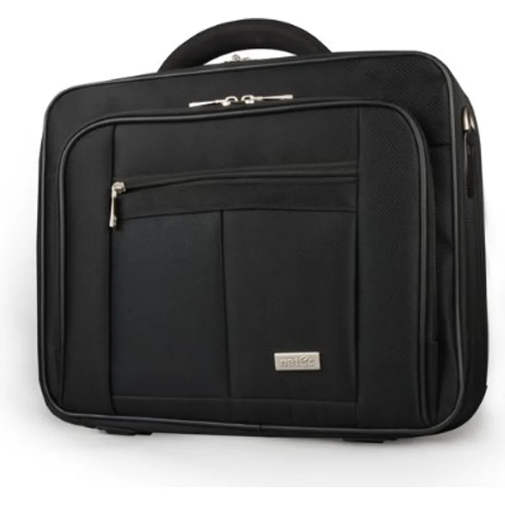 Natec Boxer - Laptoptaschen (Aktenkoffer, Schwarz, Einfarbig, Nylon, Staubresistent, Kratzresistent, Schockresistent)