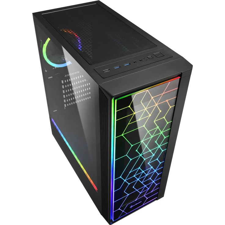 Sharkoon RGB LIT 100, PC Gehäuse – Bild 4