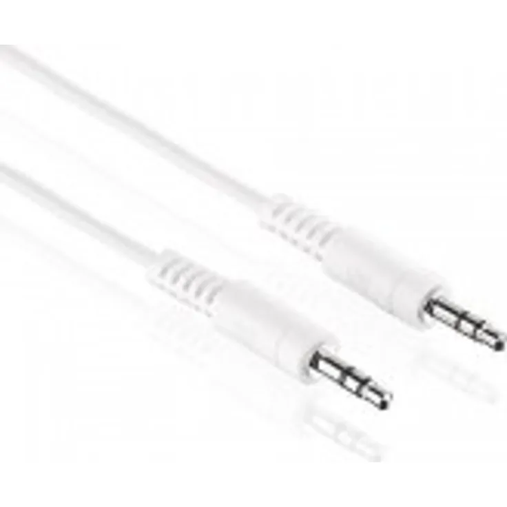 HDSupply LP-AC011-020 Audio Stereo Verbindungskabel 3,5mm Stecker auf 3,5mm Stecker 2,00m, weiß