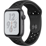 Apple Watch Series 4 Nike+ GPS Aluminium 44mm Sportarmband Space Grau/Schwarz Smartwatch