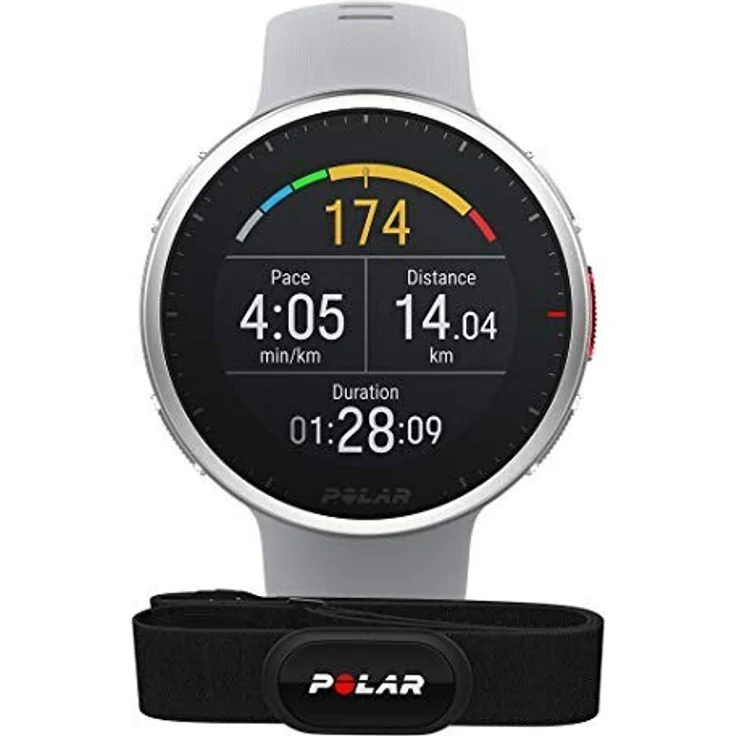 Polar Vantage V2 HR Smartwatch GPS, Unisex, 47mm, Silikonarmband, Grau/Limette (90083650) – Bild 4