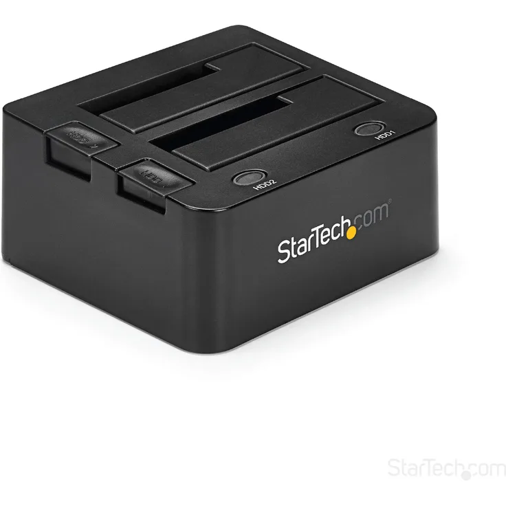 StarTech.com 2-fach USB 3.0 Festplatten Dockingstation mit UASP für 2,5-3,5 Zoll SSD - HDD, Serial-ATA USB Dual Bay Dockingstation