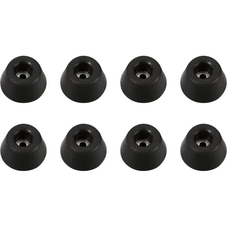 Adam Hall Hardware 4901 M8 AH - 8er Set Gummifuß 30 x 15 mm schwarz im Beutel