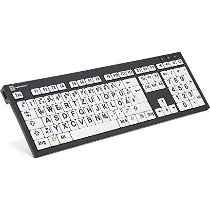 LogicKeyboard LKB-LPBW-BJPU-DE Tastatur schwarz-Weiss (Deutsches Tastaturlayout QWERTZ)