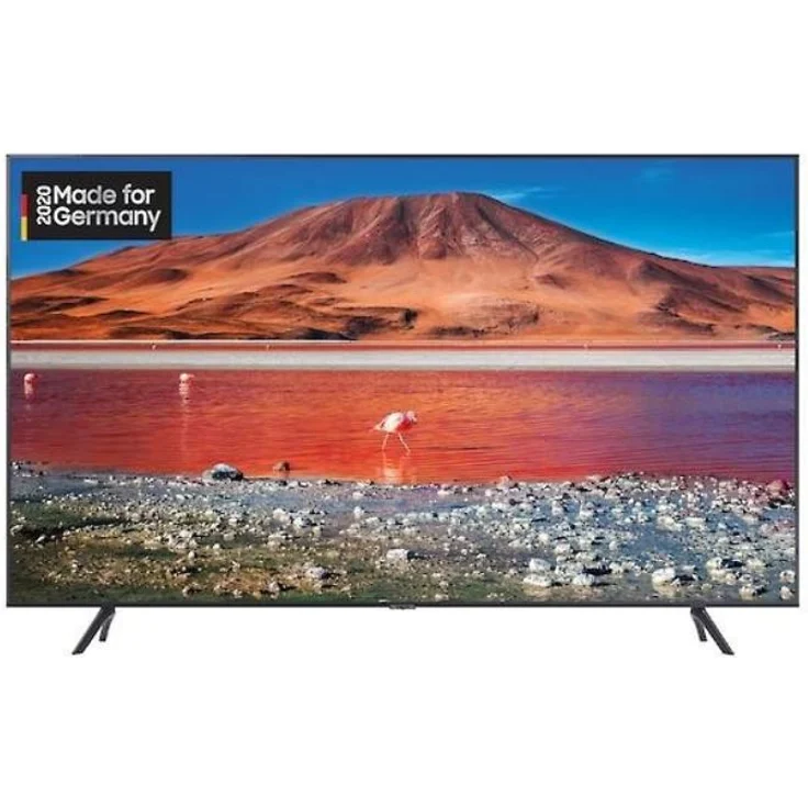 Samsung GU75TU7079U 189 cm (75 Zoll) QLED Smart TV (Ultra HD, HDR) HD-Triple-Tuner (Sat, Antenne, Kabel) Modelljahr 2020 Energieklasse G (DE-Modell) – Bild 1
