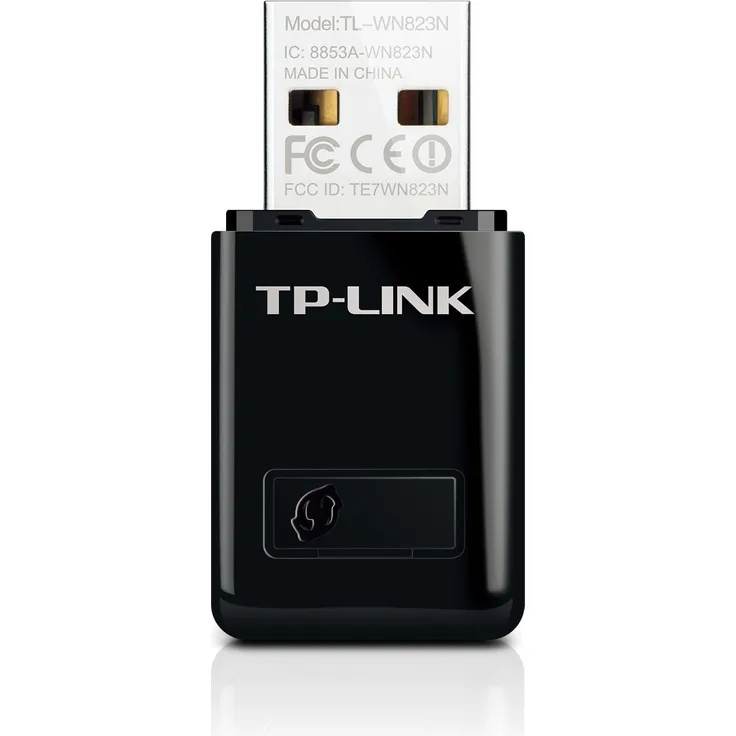 TP-Link TL-WN823N WLAN USB Stick (300Mbit-s 2,4 GHz, Mini Größe Adapter, WPS Taste für einfache Installation, kompatibel zu Windows 10-8.1-8-7-XP, Mac OS, Linux)