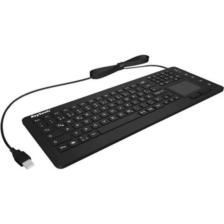 Keysonic Tas KSK-6231INEL (UK QWERTY) Industrie Touchpad W-dicht bl (28093)