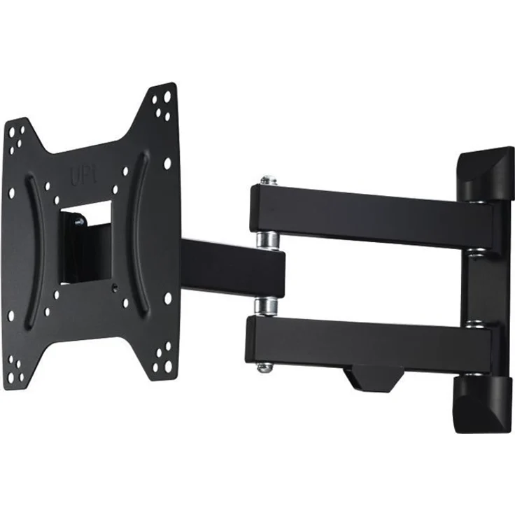 Hama Wandhalterung TV (schwenkbar, neigbar, vollbeweglich, Wandhalter für Fernseher von 19 - 48 Zoll (48-122 cm), VESA bis 200x200, inkl. Fischer Dübel, extra Stabilität durch 3 Gelenke) schwarz – Bild 1
