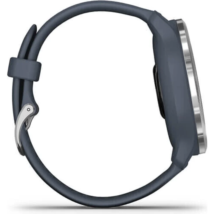 Garmin Venu 2 Smartwatch GPS, Unisex, Einheitsgröße, Edelstahl+Kunststoffgehäuse, Silikonarmband, Silber/Granitblau (010-02430-10) – Bild 4