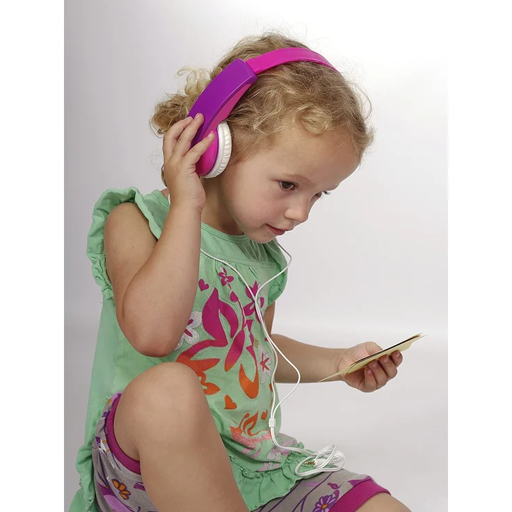 JVC HA-KD7-P-E On-Ear-Kopfhörer, geeignet für Kinder, pink – Bild 3
