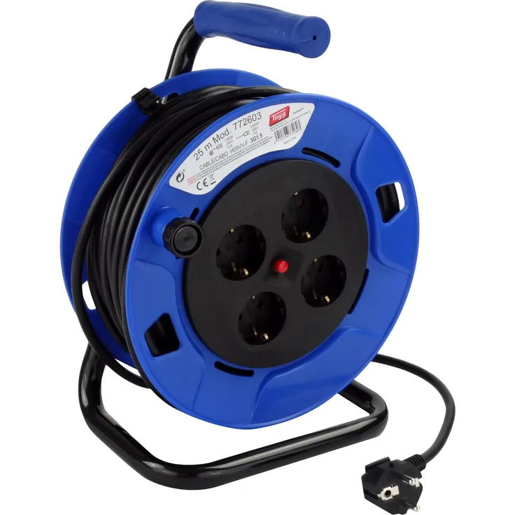Tayg 772603 ausziehbar Elektro, blau und schwarz, 25 m