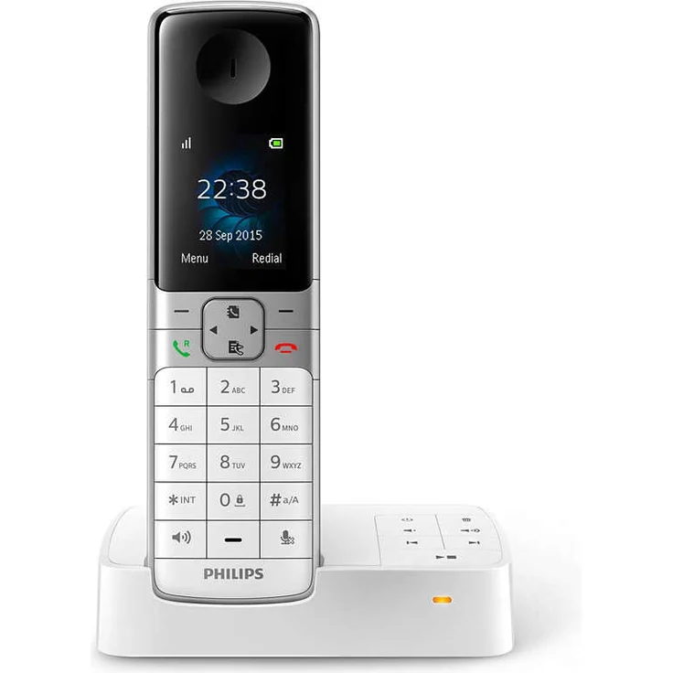 Philips D6351W-38 DECT Schnurlostelefon mit Anrufbeantworter – Bild 1