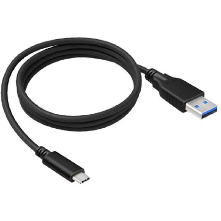 2Go USB Lade/Datenkabel auf USB-C 3,1 Schwarz 1 Meter