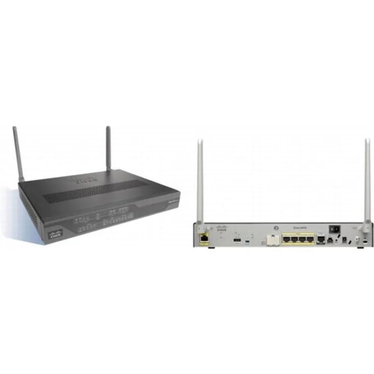 Cisco C881G+7-K9 Fast Ethernet Secure Router (4-polig, HSPA+, R7-W-SMS-GPS, 4-port, 2x RJ45, USB)