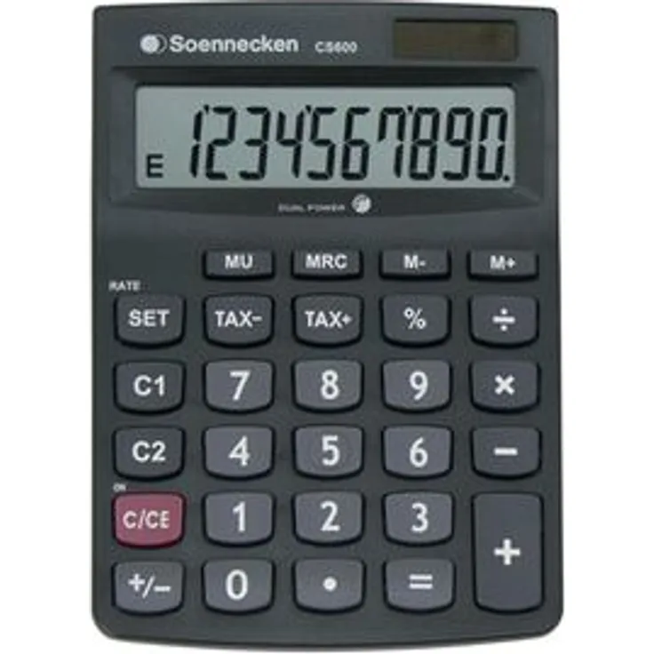 Soennecken Taschenrechner CS600 8661 schwarz