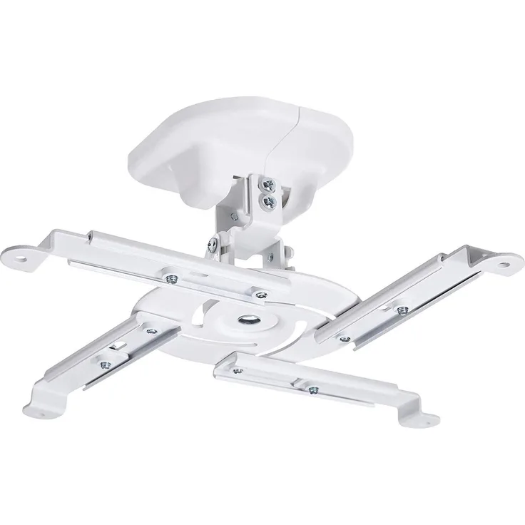 AmazonBasics - Neigbare Projektor-Halterung für die Decke-Wand, Traglast: 15 kg, Weiß