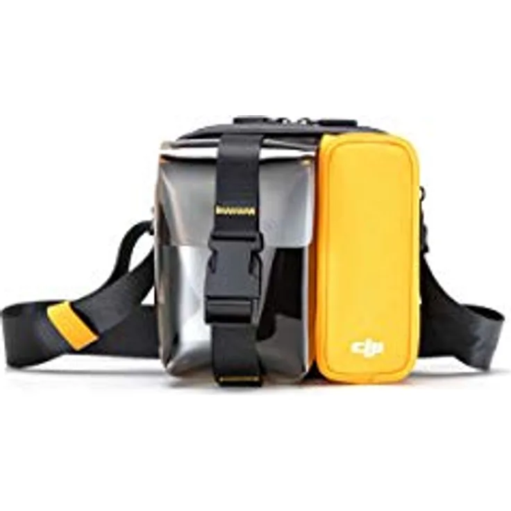 DJI Mavic Mini Bag - Transporttasche für Mavic Mini-Drohnen & Zubehör, Mavic Mini Schultertasche, DJI Zubehör, Tragetasche für Drohnen, Schutzhülle, Travel Case, 150x150x55 mm - schwarz-gelb