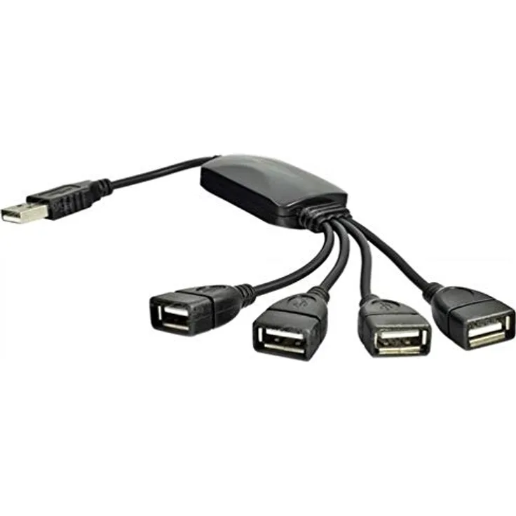 AKYGA AK-AD-13 4 Ports USB 2.0 Buchse Hub USB A Stecker Adapter