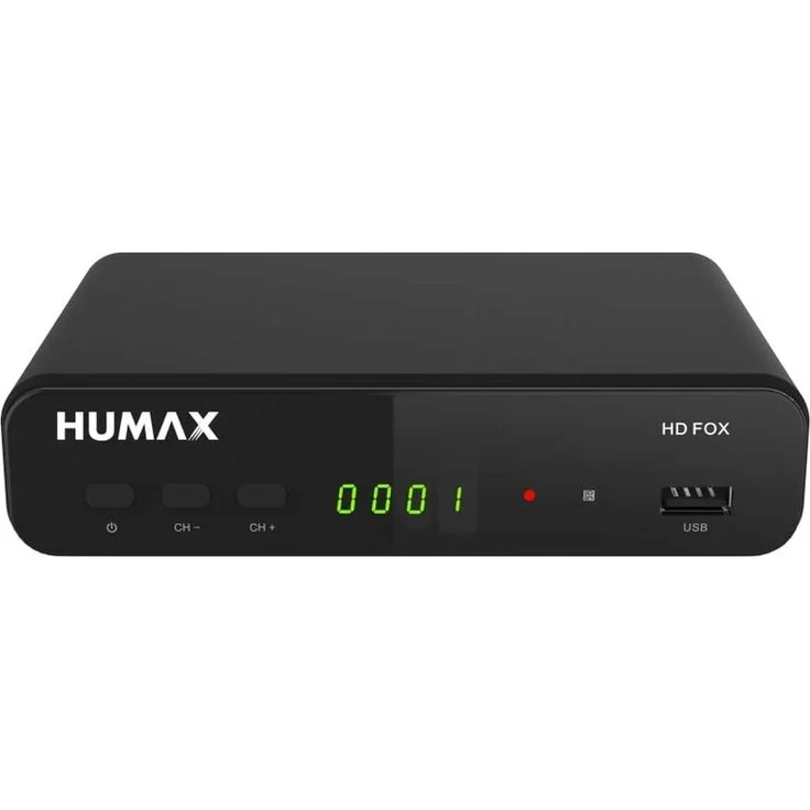 Humax HD Fox Digitaler HD Satellitenreceiver 1080P Digital HDTV Sat-Receiver mit 12V Netzteil Camping, Astra vorinstalliert, HDMI, SCART, DVB-S-S2 PVR Ready+ HDMI Kabel – Bild 2