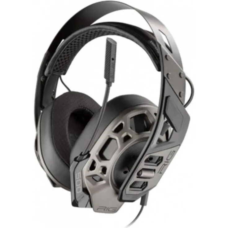 Plantronics RIG 500 PRO Esports Edition Headset Binaural Grau – Kopfhörer (PC-Spiele, Binaural, Kopfband, Grau, kabelgebunden, 1,3 m)