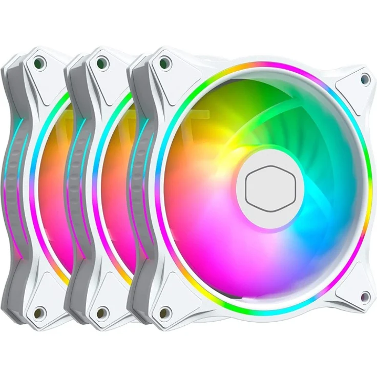Cooler Master MasterFan MF120 Halo White Edition, 120mm, 3er-Pack, LED-Steuerung (MFL-B2DW-183PA-R1) - Preisvergleich – Bild 1