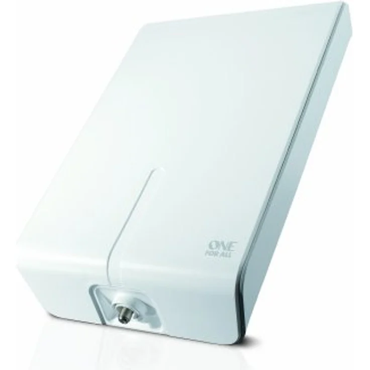 One For All DVB-T-DVB-T2 Outdoor-Außenantenne - 4K 1080P HD-HDTV Fernseher TV Antenne mit Verstärker - 0-50 km Reichweite - 10 meter Koaxialkabel - UHF-VHF - weiß - SV9455