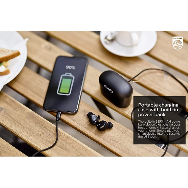 Philips SHB2515BK-10 In-Ear Kopfhörer, mit Bluetooth, Mikrofon, schwarz – Bild 3