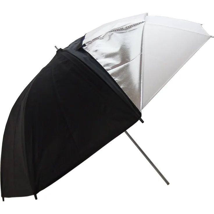 DYNASUN Studio Schirm Softbox PRO Multifunction UR05 Weiss White 109cm Diffusor and Silber-Schwarz