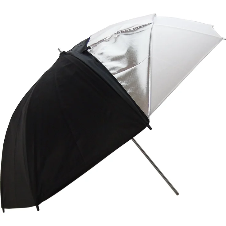 DYNASUN Studio Schirm Softbox PRO Multifunction UR05 Weiss White 109cm Diffusor and Silber-Schwarz – Bild 1