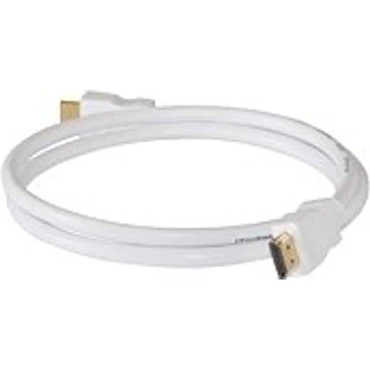 High-Speed-HDMI-Kabel mit Ethernet, vergoldete Stecker, 7,5m weiß, Good Connections