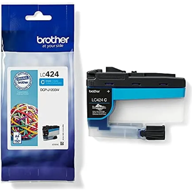 Brother Tintenpatrone LC-424C Cyan (ca. 750 Seiten)