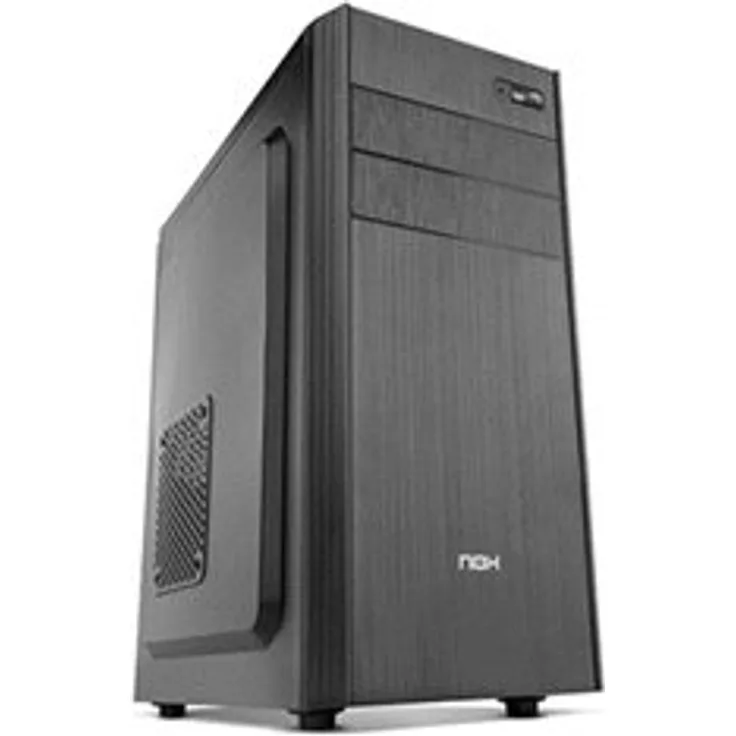 NOX lite010 Midi-Tower schwarz 500 W PC-Gehäuse PC-Gehäuse (Midi-Tower, PC, Kunststoff, SPCC, ATX, ITX, Micro-ATX, schwarz, Haus-Büro)