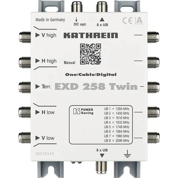 Kathrein EXD258 Twin Einkabel-Multisch. 5/2x8 Kas