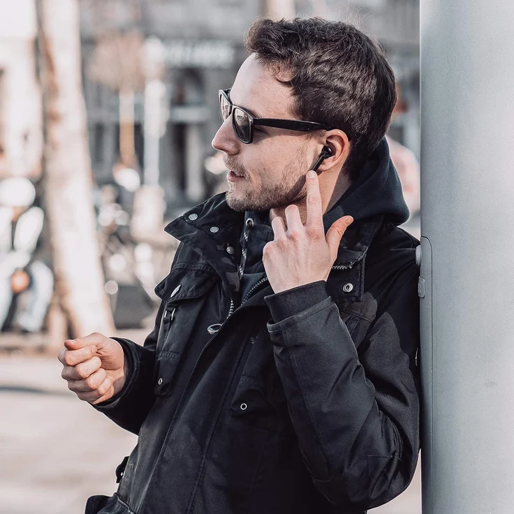 4smarts TWS 2 In-Ear Kopfhörer, mit Bluetooth, Mikrofon, schwarz – Bild 4