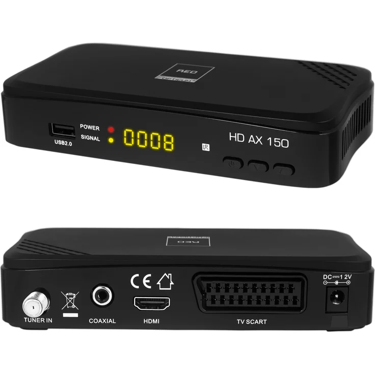 Opticum AX HD 150 HDTV Satellitenreceiver PVR ready, Full HD 1080p, HDMI, USB, Scart, 12 Volt, ideal auch für Camping – Bild 4