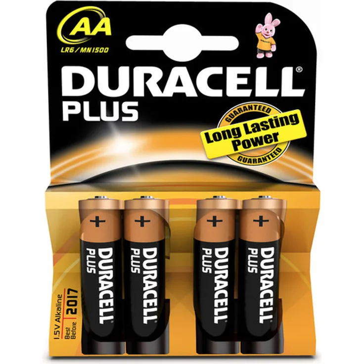 Batterijen Duracell Plus Power MN 1500 AA 4 stuks