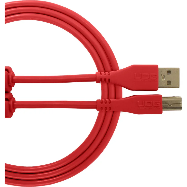 UDG Kabel USB 2.0 (A-B) gerade 2 m Audio optimiertes UDG Ultimate Audiokabel für DJs und Produzenten zur Maximierung ihrer Leistung