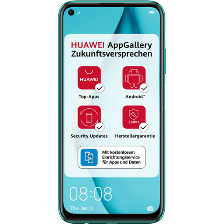 Huawei P40 lite Smartphone 16cm (6,4 Zoll) LCD-Display, 128GB interner Speicher, 6GB RAM, Dual-SIM, Android, Crush Green – Bild 1