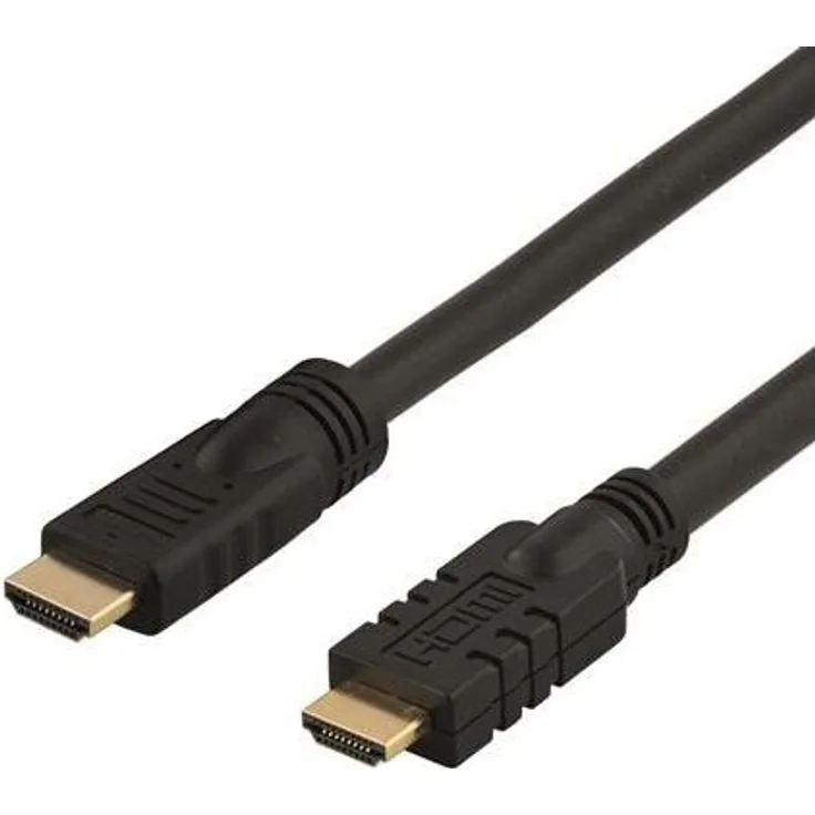 DELTACO HDMI-1150 Aktives HDMI-Kabel, HDMI High Speed ​​mit Ethernet, 15m schwarz