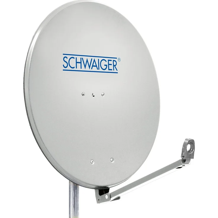 Schwaiger SPI910.0 Aluminium Offset-Parabolantenne (88 cm) hellgrau – Bild 1