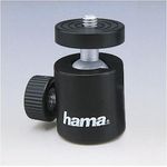Hama Kugelkopf für Stativ, Gewinde B 1-4“ und B 3-8“, 50 Höhe mm, Schwarz