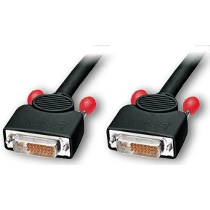 Lindy Super Long Distance - DVI-Kabel - Dual Link - DVI-D (M) - DVI-D (M) - 10,0m - Flügelschrauben - Schwarz (41285)