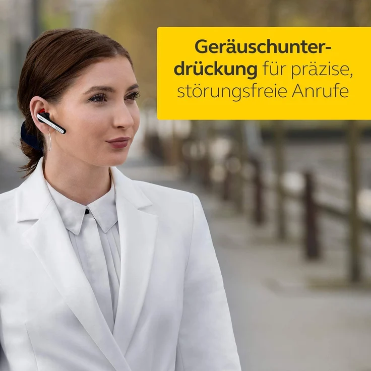 Jabra Talk 45 Mono In-Ear Headset, Kabellos Telefonieren, Podcasts und Musik hören oder das GPS abfragen, Bluetooth-Headset, silber – Bild 5