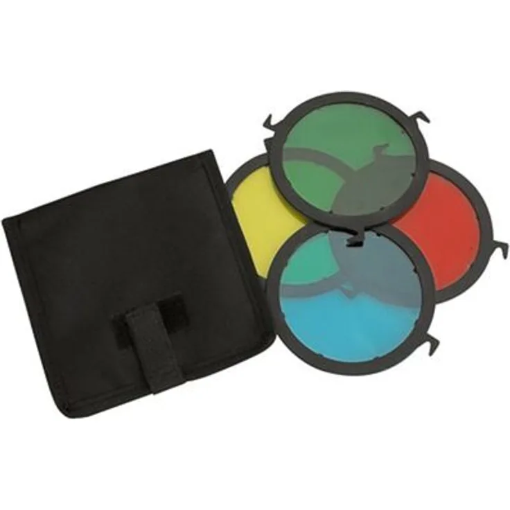 Helios Farbfilter Set f. LED mobile 20 Watt, 4 Stk