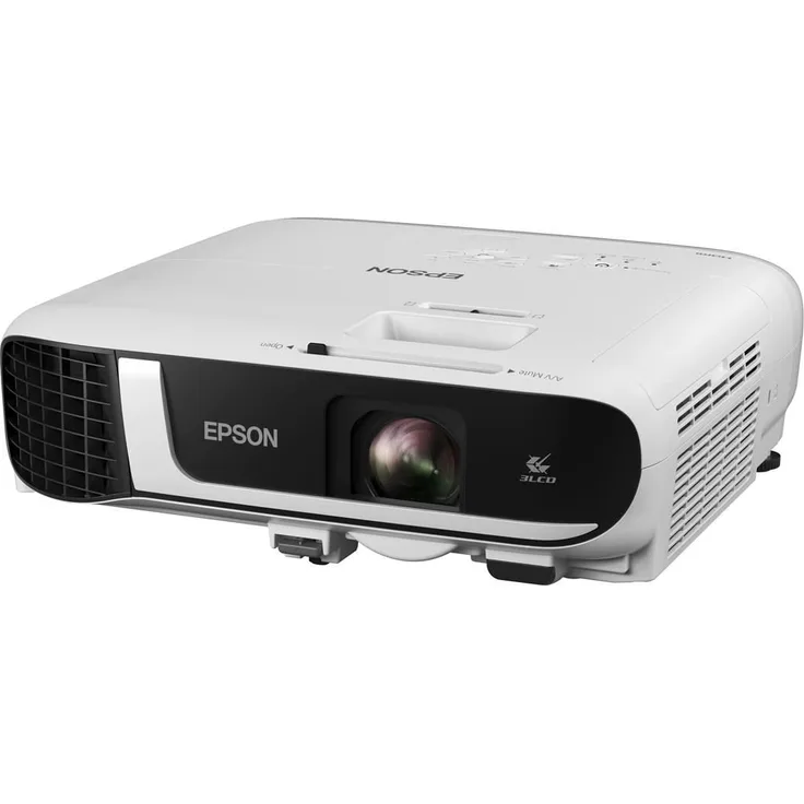 Epson EB-FH52 Business-Beamer, LCD, Full HD (1920 x 1080), Kontrast 16000:1, 4000 ANSI-Lumen, Bildverhältnis 16:9, WLAN, weiß
