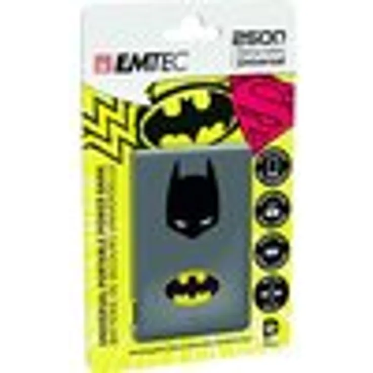 EMTEC Power Bank 2500mAh Justice League Wonderwoman - Ladegerät - Lithium-Polymer, ECCHA25U700SH01U