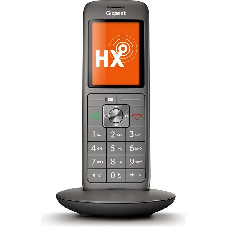 Gigaset CL660HX DECT-Telefon schnurlos für Router, FRITZ!Box, Speedport kompatibel, hochwertiges Design-Telefon, großes Farbdisplay, VoIP-Telefon, anthrazit-metallic