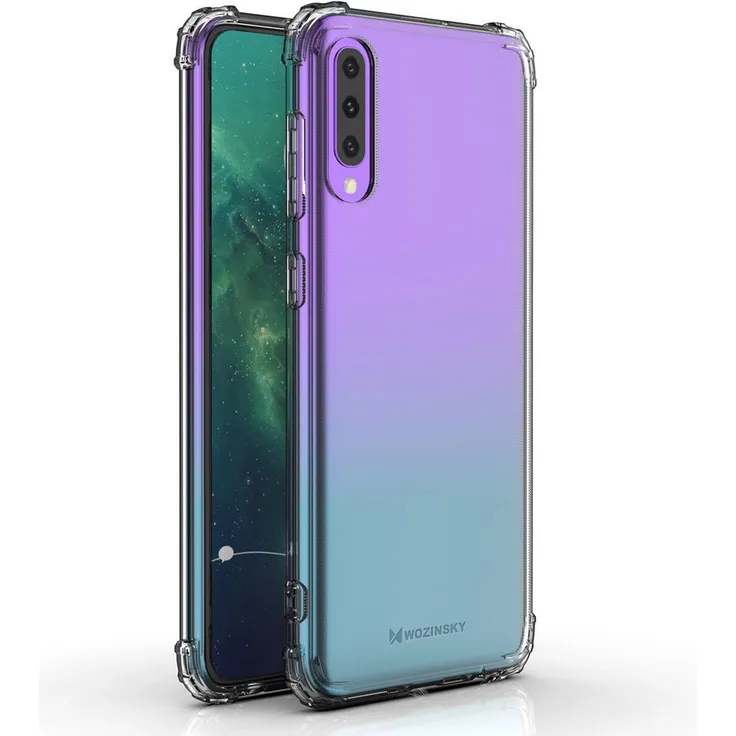 WOZINSKY Silikon TPU Case Panzer Hülle, geeignet für Xiaomi Mi Note 10, Handy-Schutzhülle, transparent