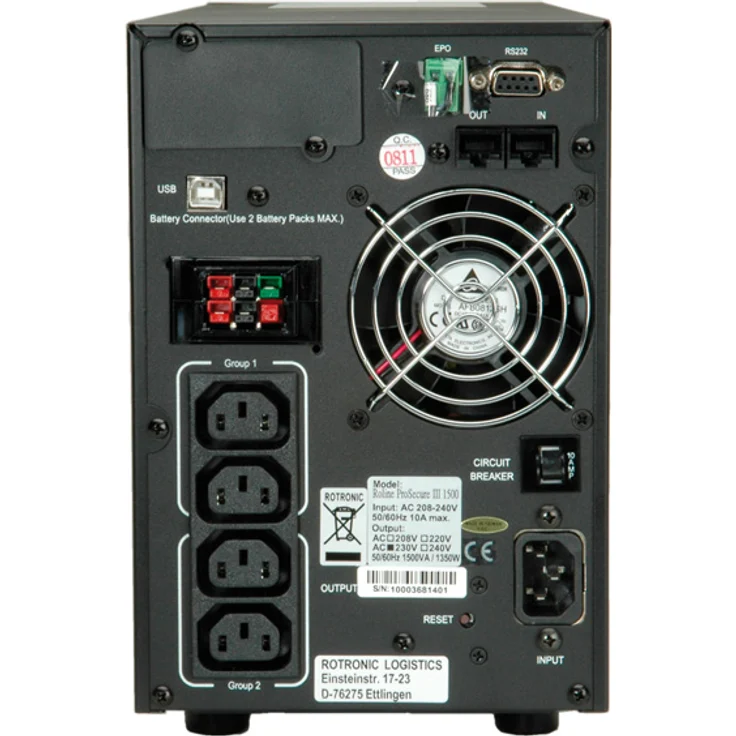 ROLINE 19401062 ProSecure III 1000 Online USV schwarz – Bild 2
