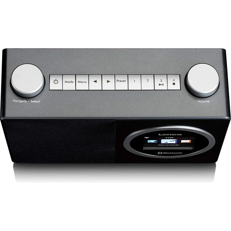 Lenco DIR 70 Radiowecker mit Bluetooth, WLAN, TFT-Display, schwarz – Bild 3